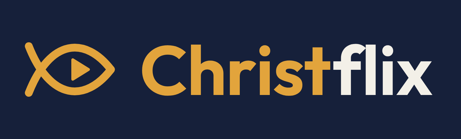 Christflix Logo für dunklen Hintergrund